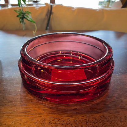Raspberry Pink Glass Hurricane Lantern UNIQUE FINDS