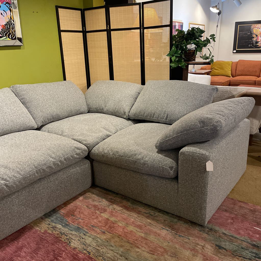 Bruges Pebble Grey Corner Sectional U SECTIONALS CORNER