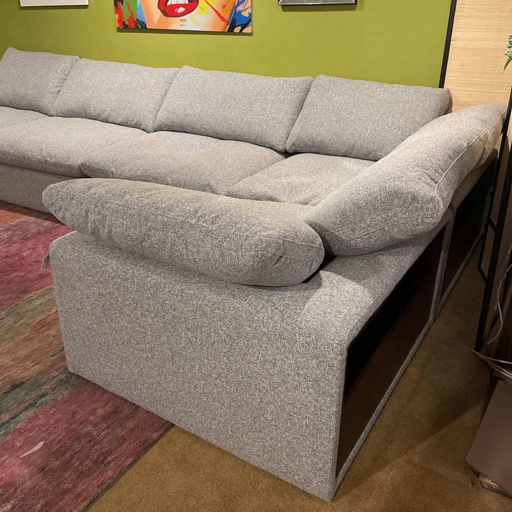 Bruges Pebble Grey Corner Sectional U SECTIONALS CORNER
