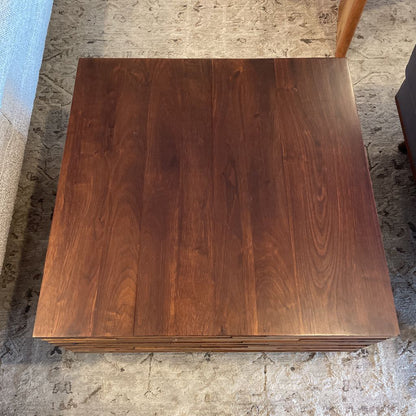 Wood Block Square Coffee Table C COFFEE TABLES