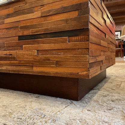 Wood Block Square Coffee Table C COFFEE TABLES