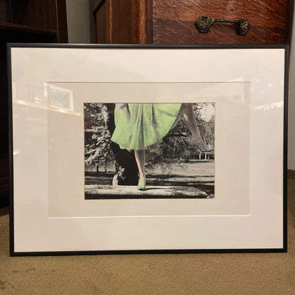 Green Skirt and Shoe Lady Framed Photo ART
