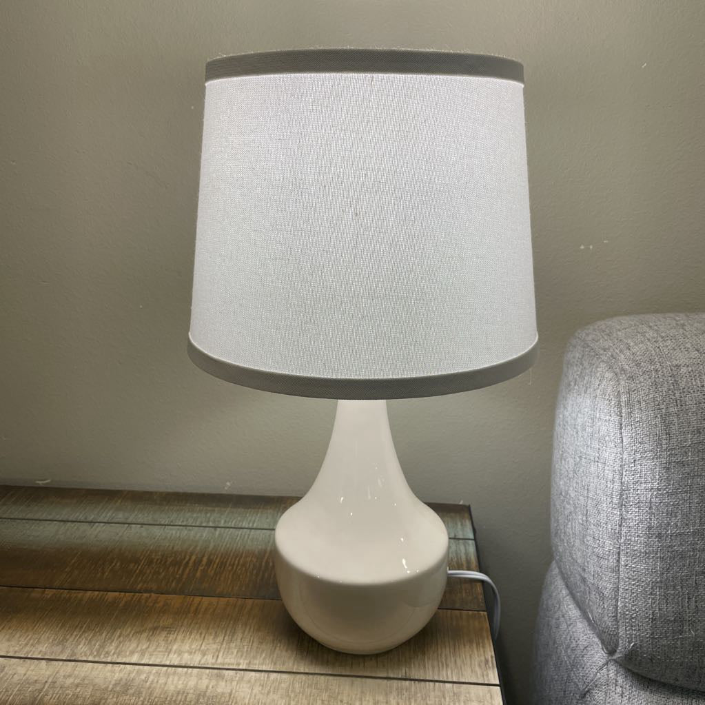 Cream Ceramic Base Small Table Lamp LAMPS