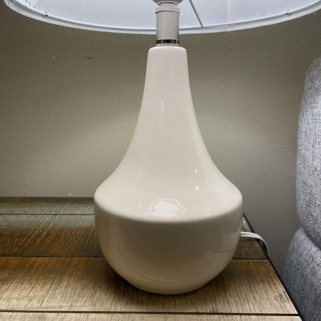 Cream Ceramic Base Small Table Lamp LAMPS