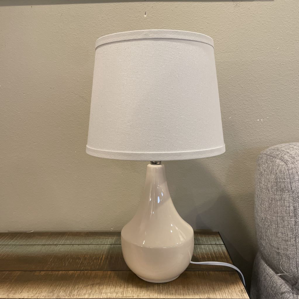 Cream Ceramic Base Small Table Lamp LAMPS