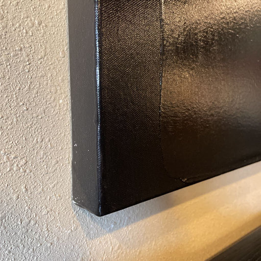 Black Abstract Brick Art ART