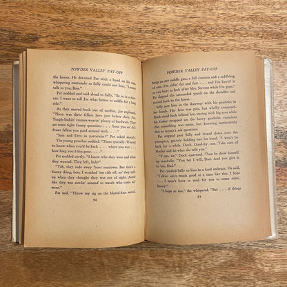 Powder Valley Payoff Vintage Western Book UNIQUE FINDS