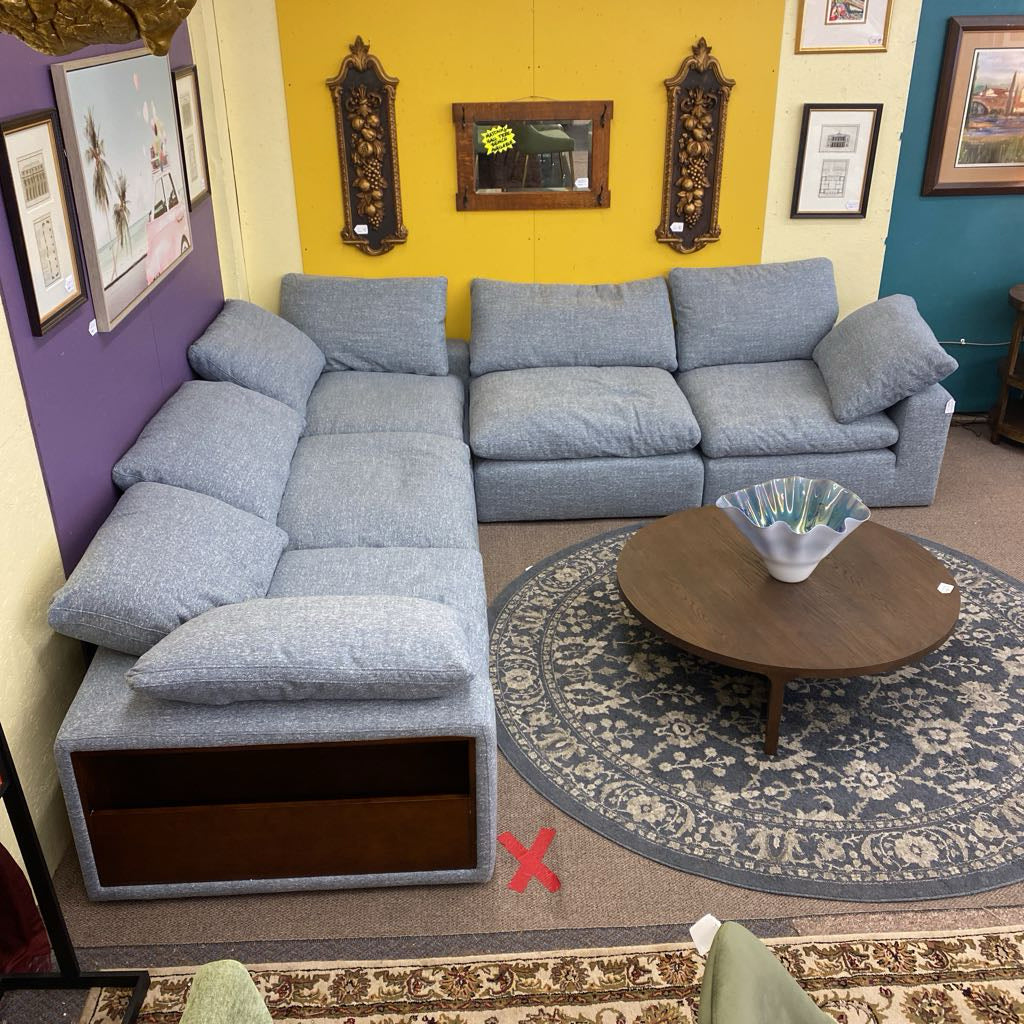 Bruges Azure Corner Sectional U SECTIONALS CORNER