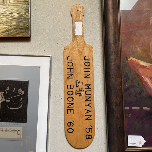 '58/'60 Fraternity Paddle