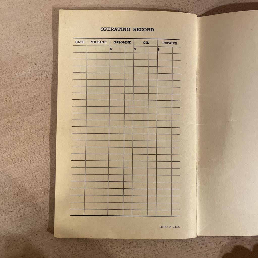 1941 Chevrolet Owner's Manual UNIQUE FINDS