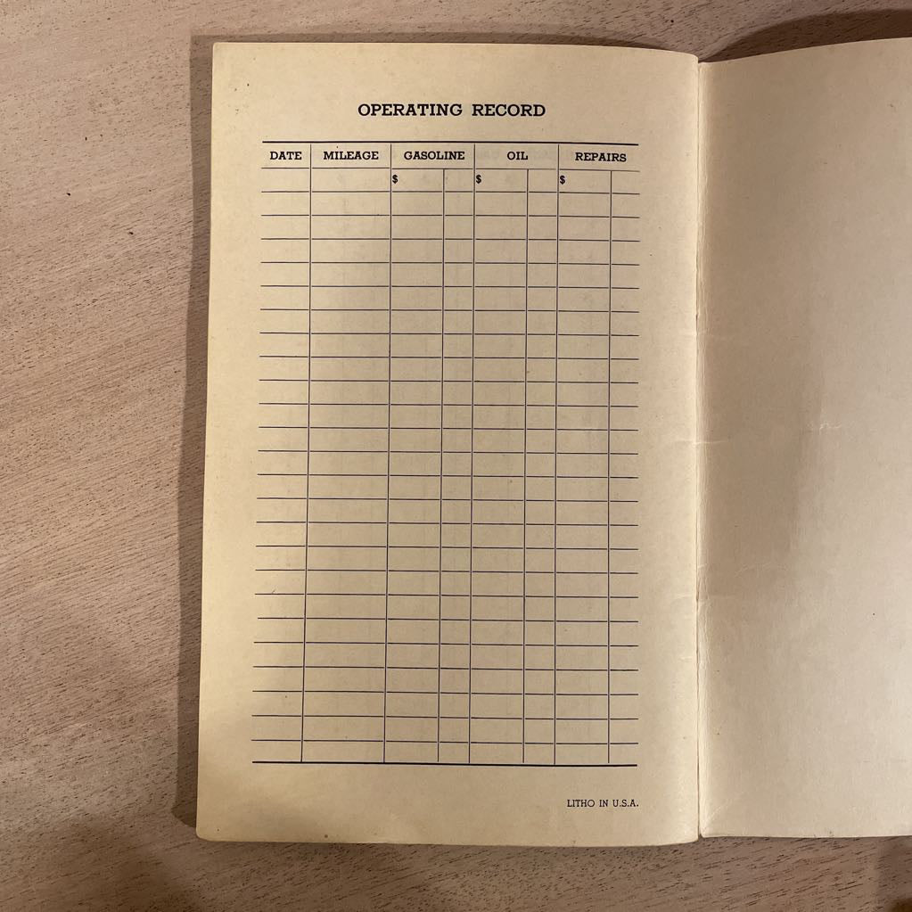 1941 Chevrolet Owner's Manual UNIQUE FINDS