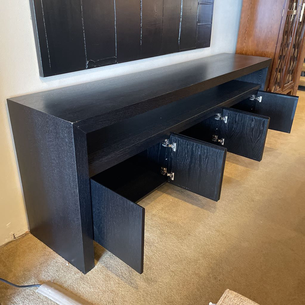 Black Modern 6 Door Sideboard C SIDEBOARDS
