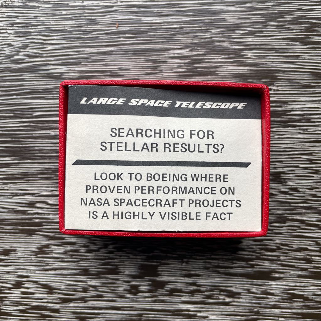Vintage Boeing Large Space Telescope Tie Clip(later became SOFIA program) UNIQUE FINDS