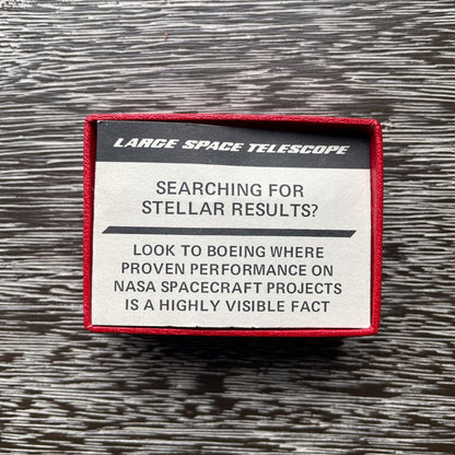 Vintage Boeing Large Space Telescope Tie Clip(later became SOFIA program) UNIQUE FINDS