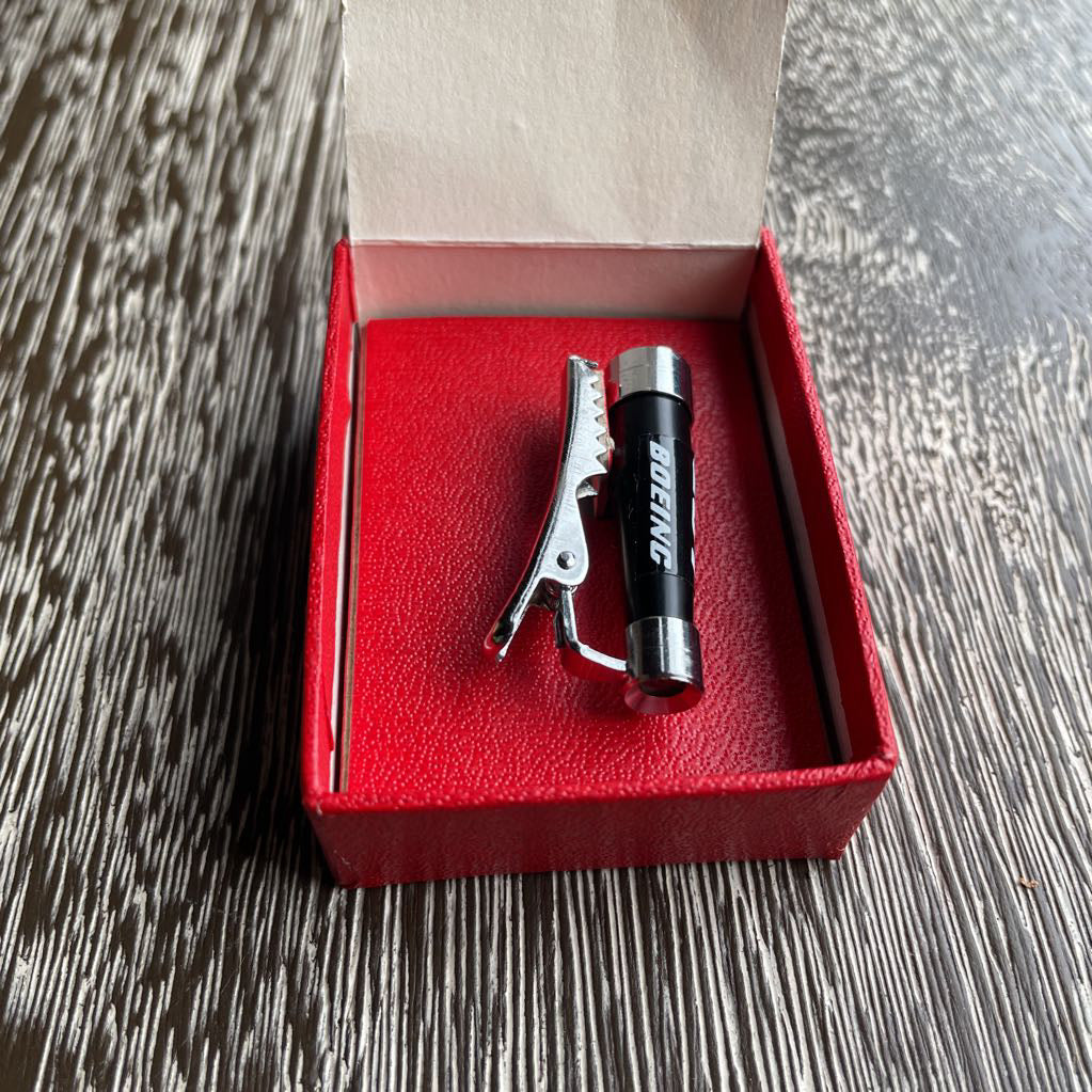 Vintage Boeing Large Space Telescope Tie Clip(later became SOFIA program) UNIQUE FINDS