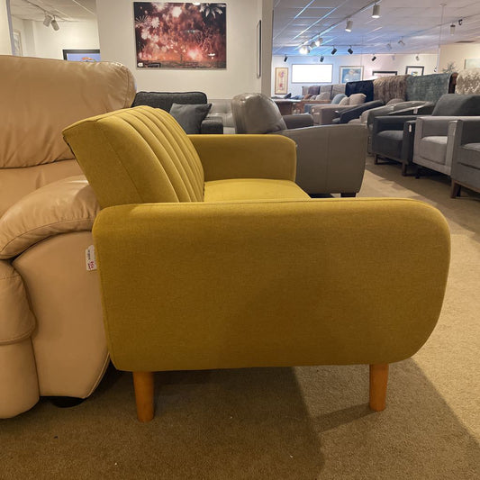 Ochre Tufted Back Click Clack Sofa
