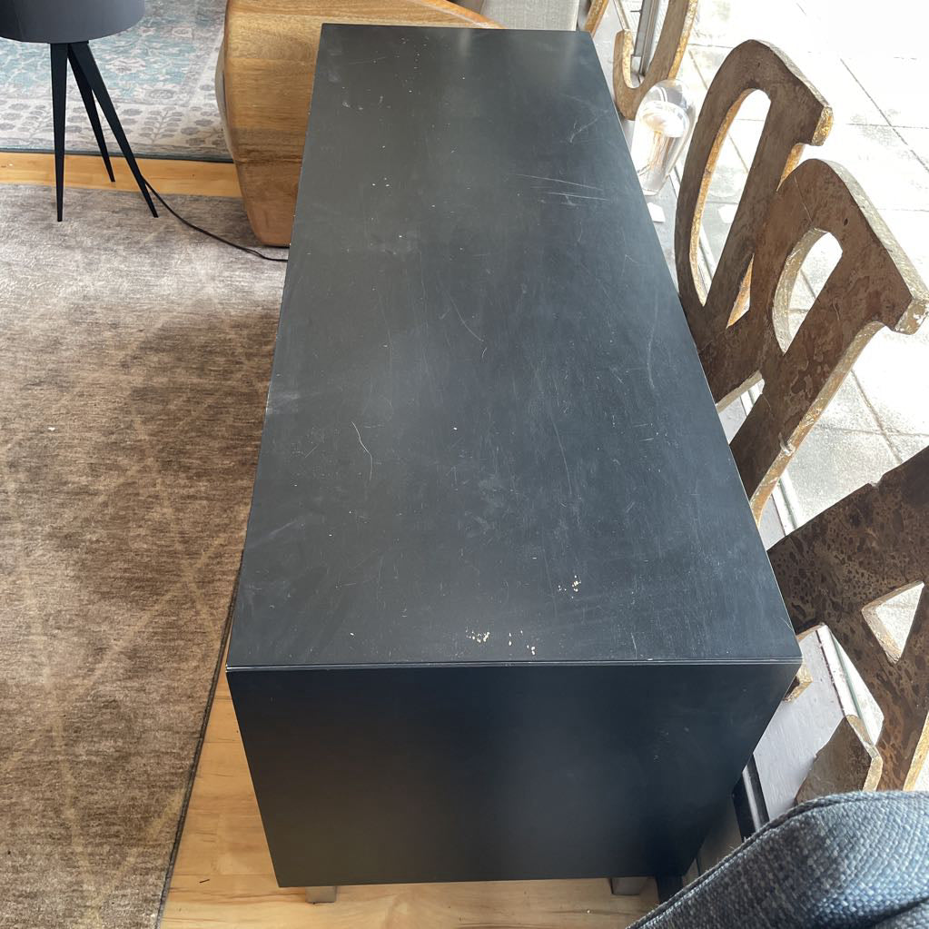 Room & Board Black 2 Drawer Media Console C MEDIA STANDS