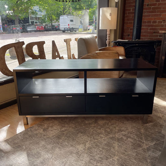 Room & Board Black 2 Drawer Media Console C MEDIA STANDS