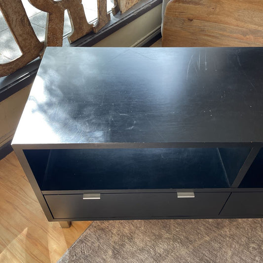 Room & Board Black 2 Drawer Media Console C MEDIA STANDS