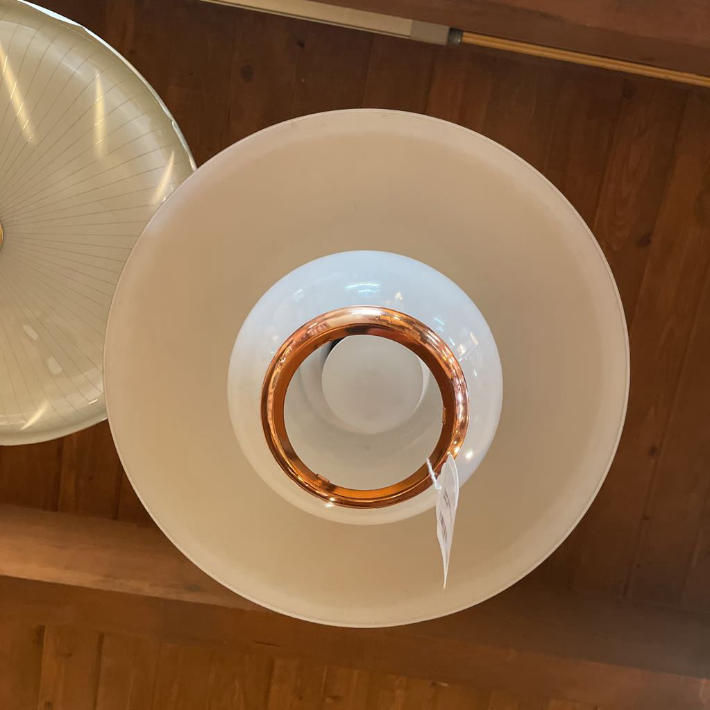 Copper Kitchen Light with Opaque Glass LAMPS