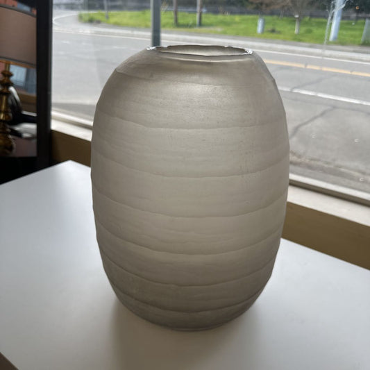 Small Frosted Glass Vase