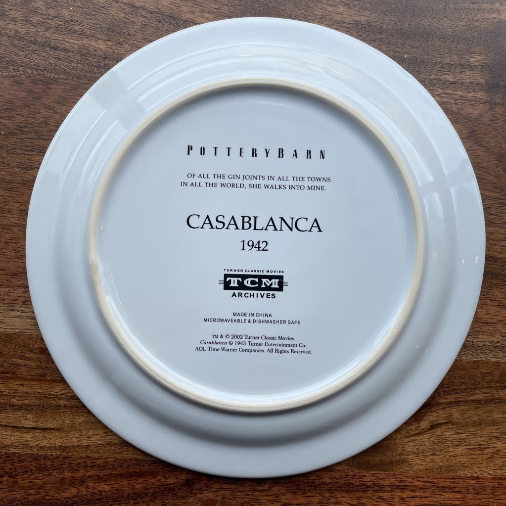 TCM Classic Movies Plates SET/4 In Film Tin
