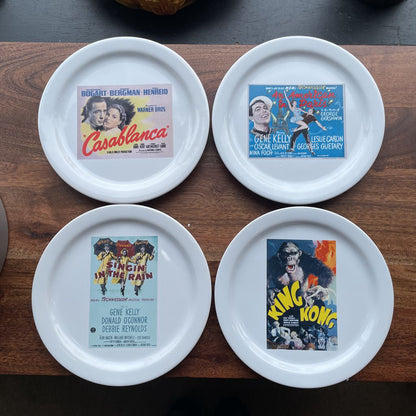 TCM Classic Movies Plates SET/4 In Film Tin