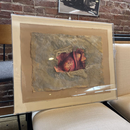 Multi-Media Collage in Acrylic Frame