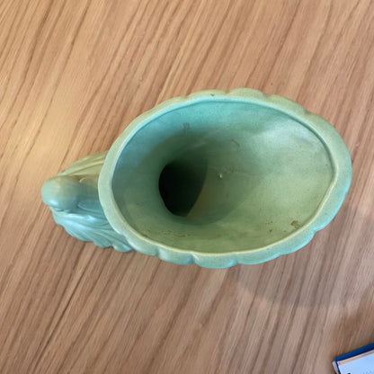HAEGER Vint. Green Horn Vase
