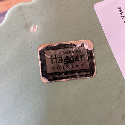 HAEGER Vint. Green Horn Vase