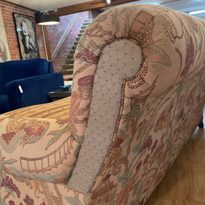 Carol Hicks Bolton Vintage Tufted Floral & Asian Upholstered Sofa U SOFAS