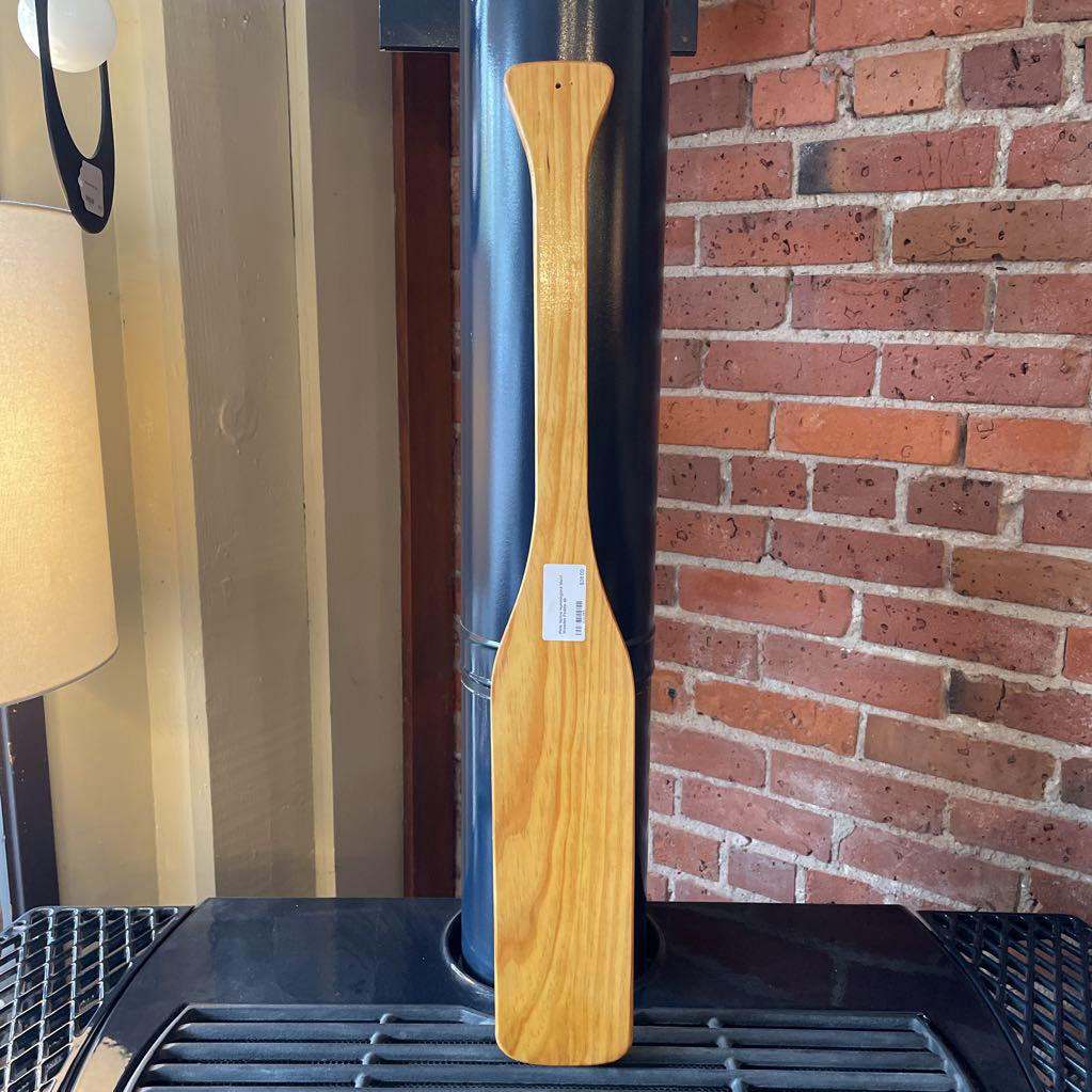 PNW Native Hummingbird Motif Wooden Paddle