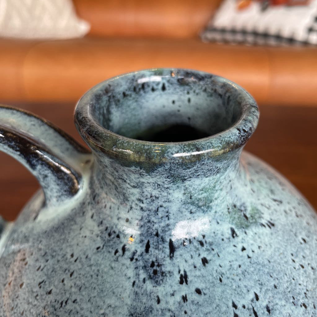 Blue Studio Pottery Jug with Handle