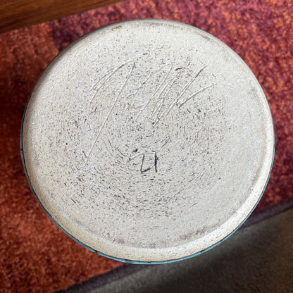 Blue Studio Pottery Jug with Handle