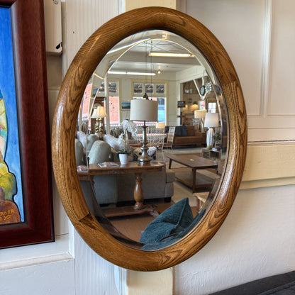 Oval Wooden Mirror ART