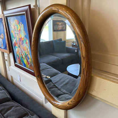 Oval Wooden Mirror ART