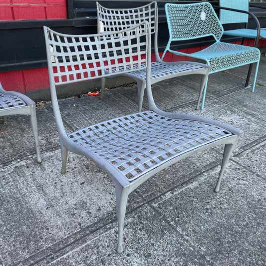 Brown Jordan Outdoor Metal Lattice Lounge Chair OUTDOOR