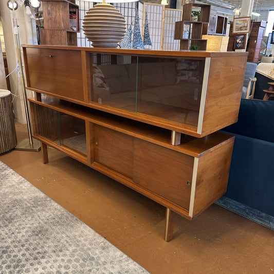 MC Credenza With Bar Cabinet (AS IS)