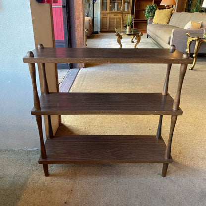 3 Tier Dark Wood Open Shelf