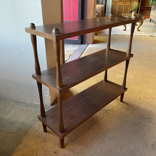 3 Tier Dark Wood Open Shelf