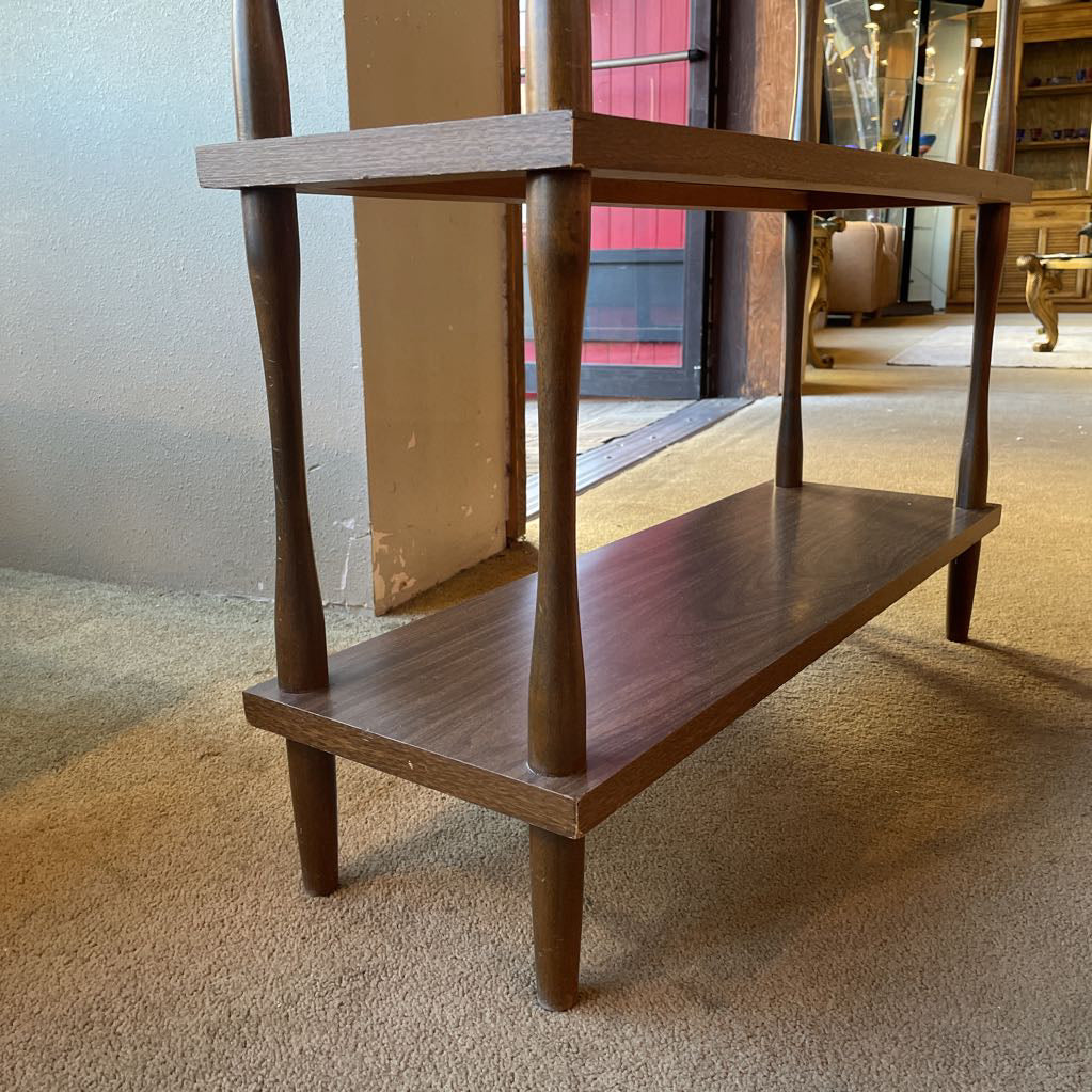 3 Tier Dark Wood Open Shelf