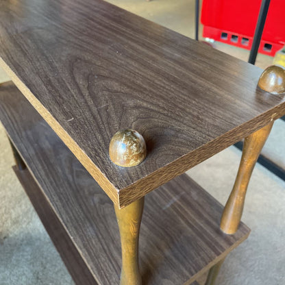 3 Tier Dark Wood Open Shelf