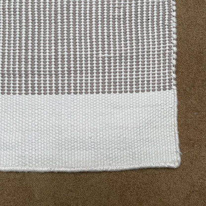 Grey and White Striped 2.5x5 Runner