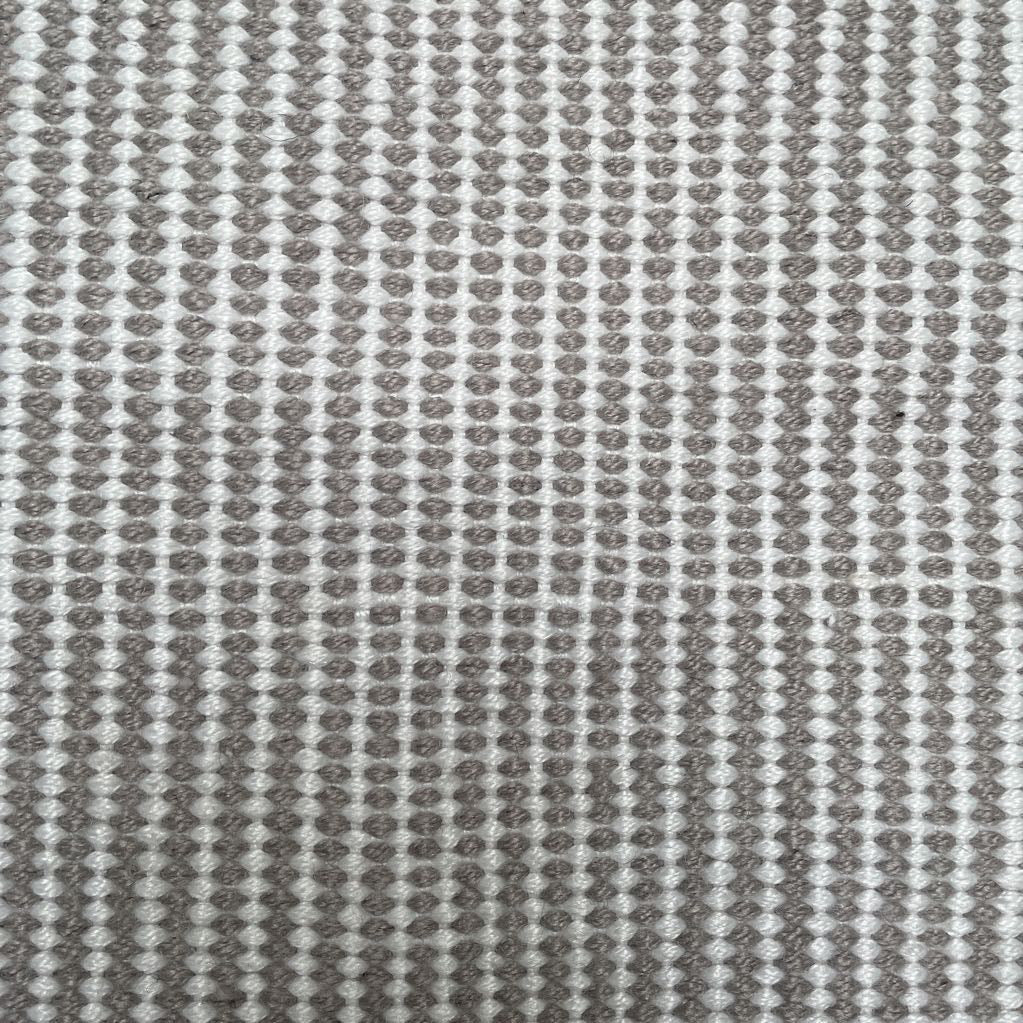 Grey and White Striped 2.5x5 Runner