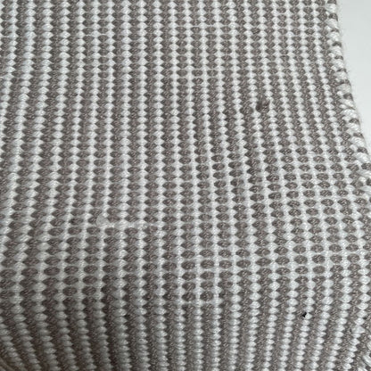 Grey and White Striped 2.5x5 Runner