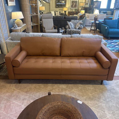 Malmo Terracotta Leather Sofa