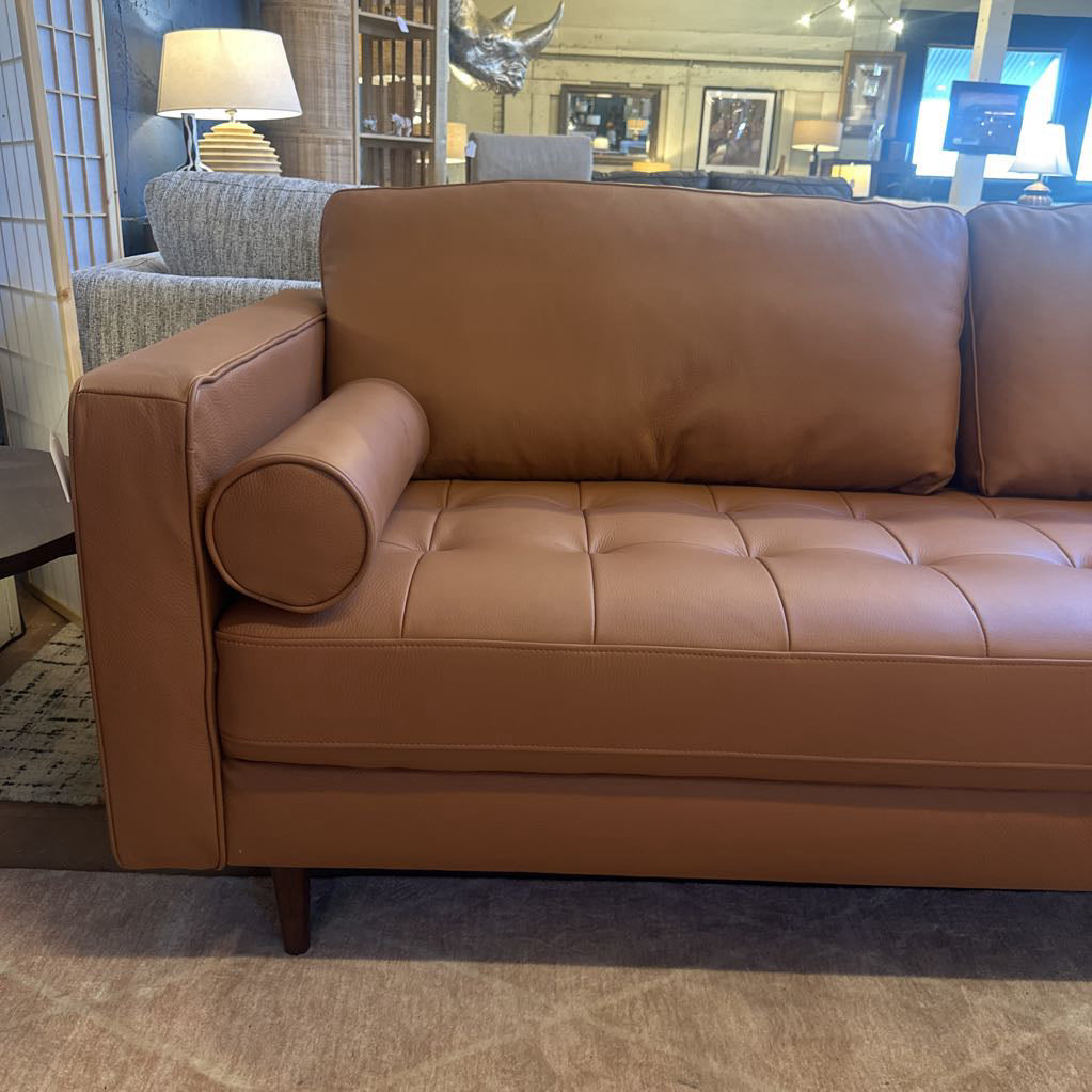 Malmo Terracotta Leather Sofa