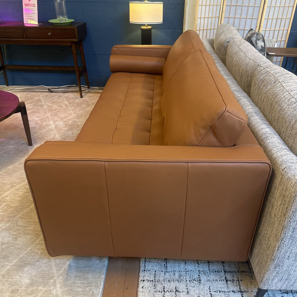 Malmo Terracotta Leather Sofa