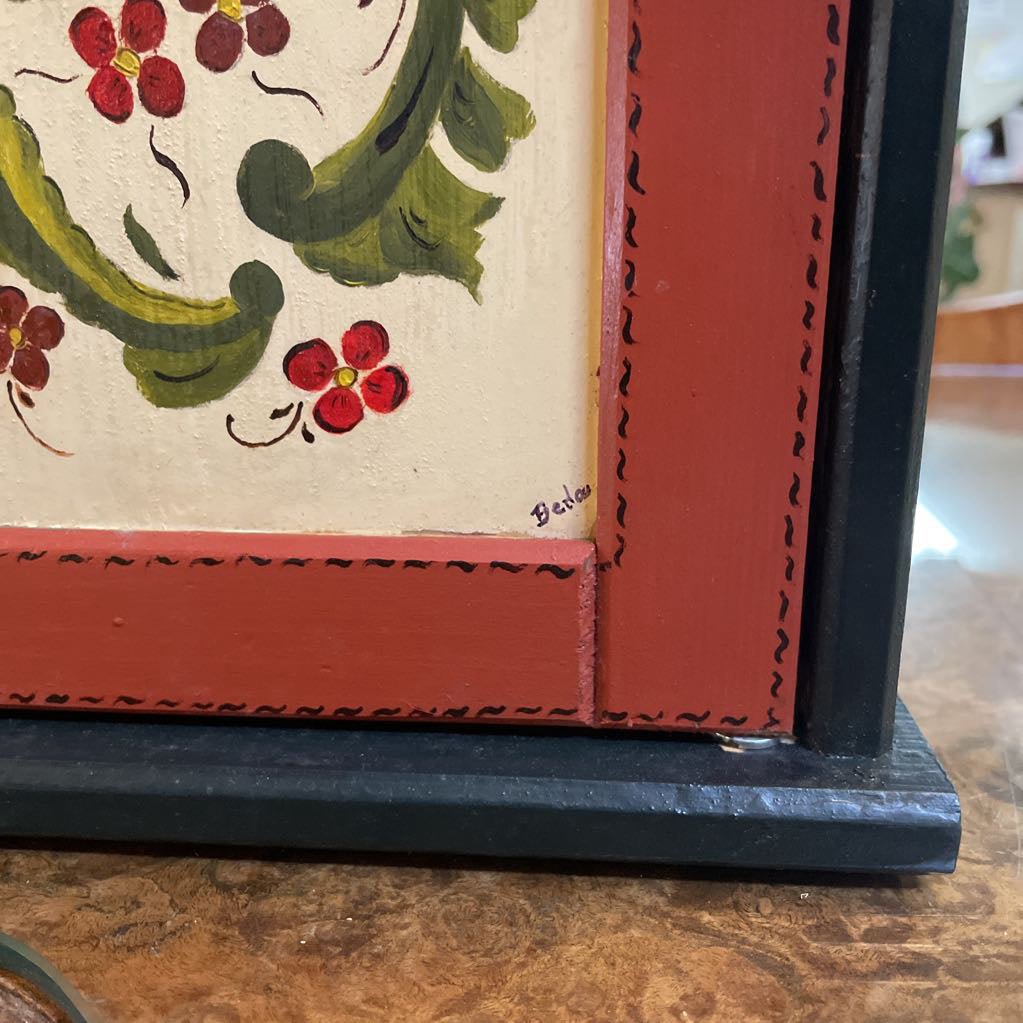 Norwegian Rosemaling Trinket Box/Cabinet UNIQUE FINDS