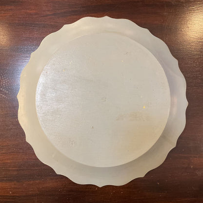 Norwegian Rosemaling Plate with Scalloped Edge UNIQUE FINDS